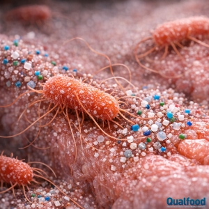 Estudo alerta que nanopl&aacute;sticos podem aumentar a virul&ecirc;ncia da Salmonella