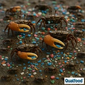 Caranguejos-violinistas s&atilde;o capazes de decompor part&iacute;culas de micropl&aacute;stico