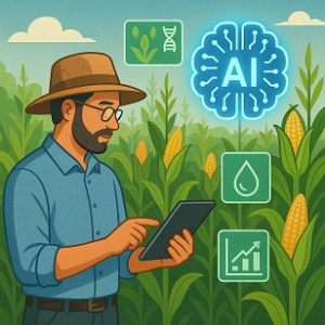 Inteligência Artificial na criação de culturas de milho mais eficientes e sustentáveis