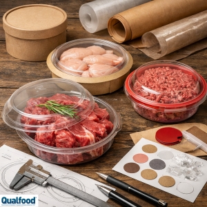 Desenvolvimento de embalagens circulares para carne fresca