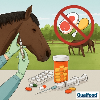 Tratamento com medicamentos de animais da espécie equina e a sua exclusão da cadeia alimentar