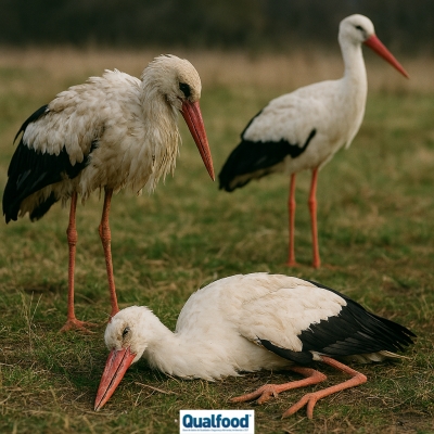 Centenas de cegonhas mortas com gripe das aves nos arredores de Madrid