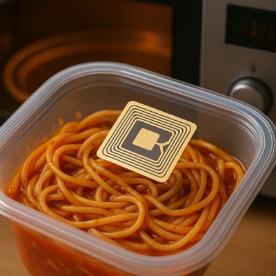 Etiqueta RFID para alimentos para micro-ondas