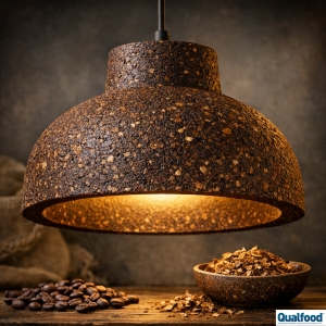 Premiado candeeiro feito a partir de res&iacute;duos de caf&eacute;